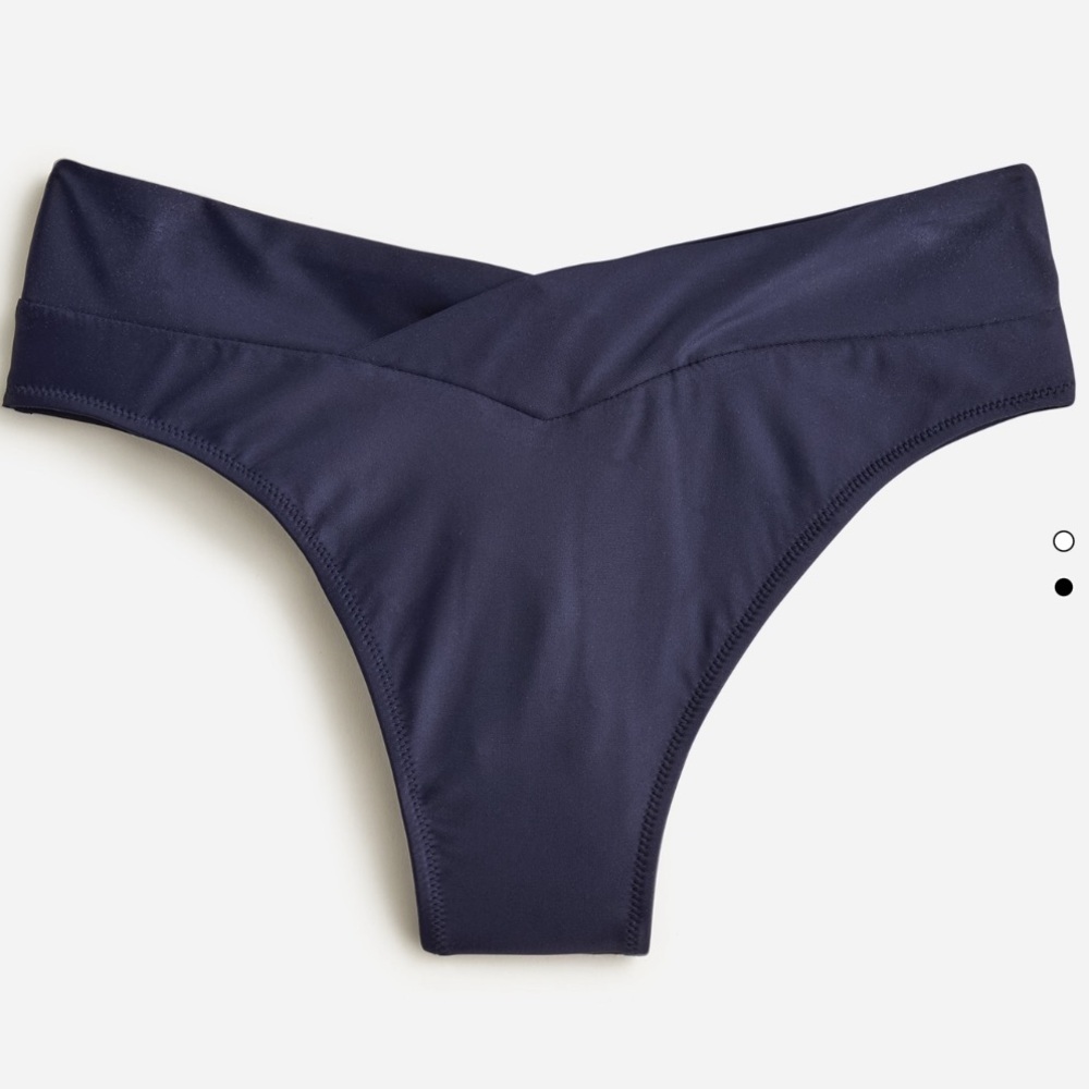 NWT J. Crew Navy Bikini Bottoms M